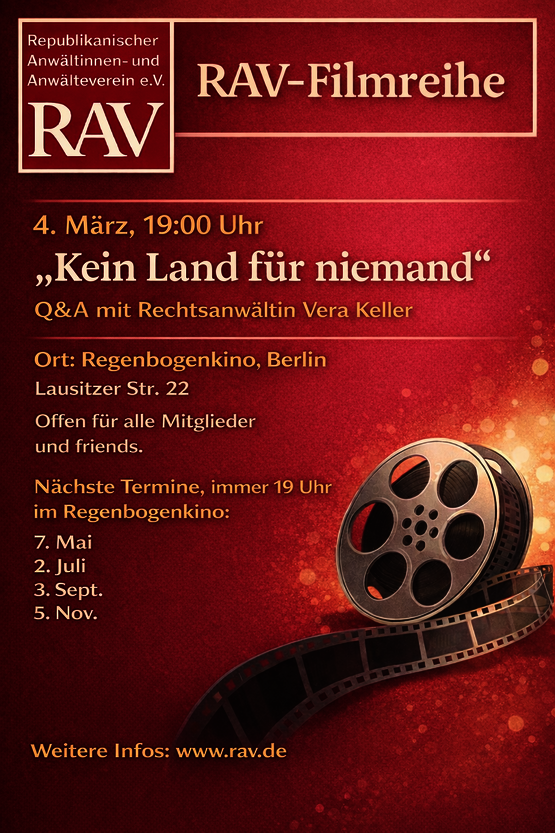 Flyer "Kein Land für Niemand"